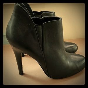 Black booties worn once